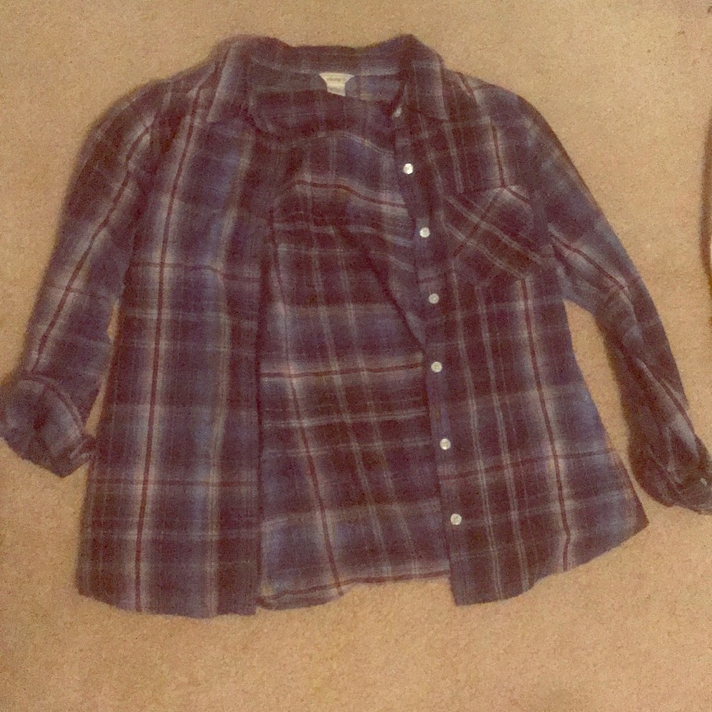 Forever 21 blue flannel